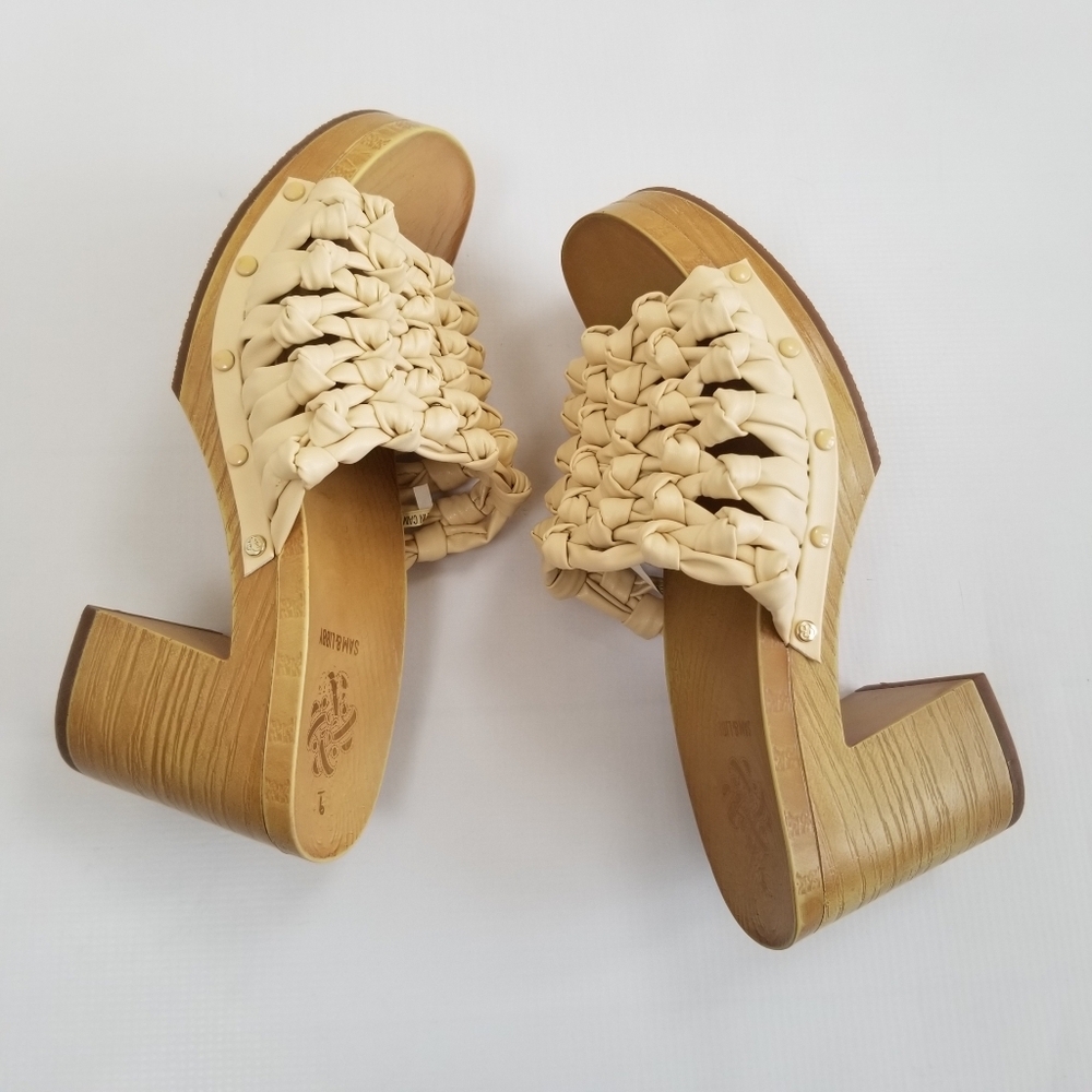 Sam & Libby Block Heel Sandals Slide Shoes Size 9 - Picture 4 of 8